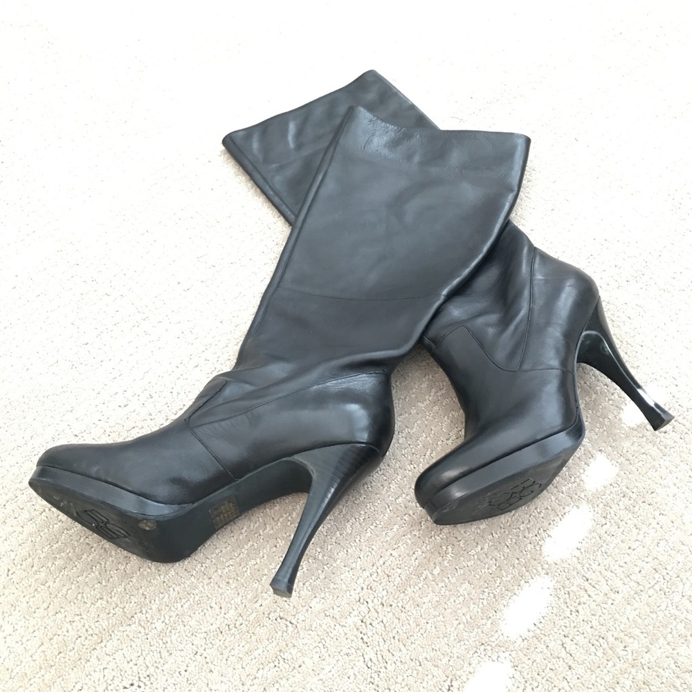 Slouchy Leather Boots